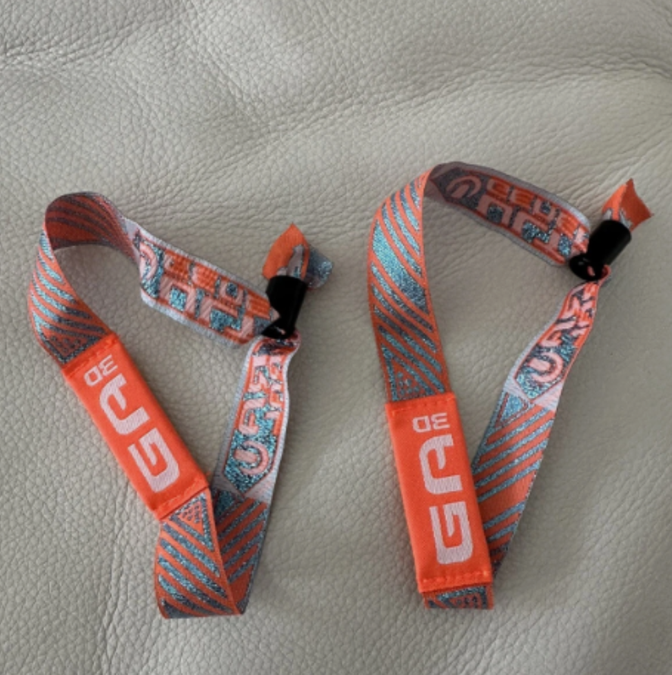 Customize Fabric and Cloth Wristbands for festivals and events