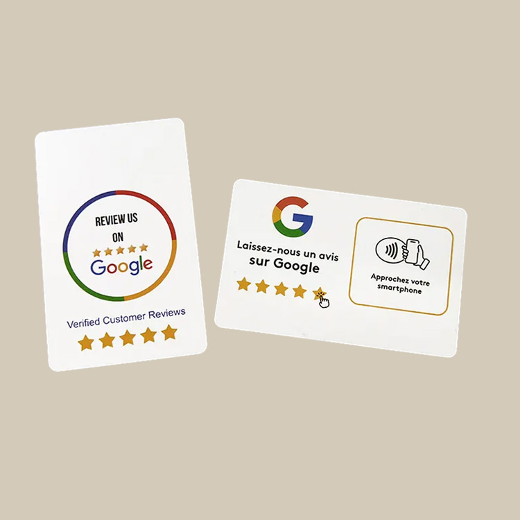 Google Review NFC Business Card Custom Logo Printing